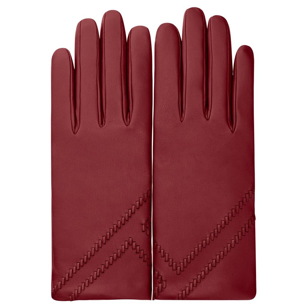 Hermès burgundy gloves. Photo: handout