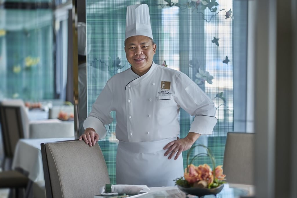 Yan Toh Heen executive chef Lau Yiu-fai uses double-boiled abalone, fish maw, sea cucumber, conpoy, morchella, bamboo piths, bird’s nest, mushrooms and black chicken in the soup. Photo: Handout