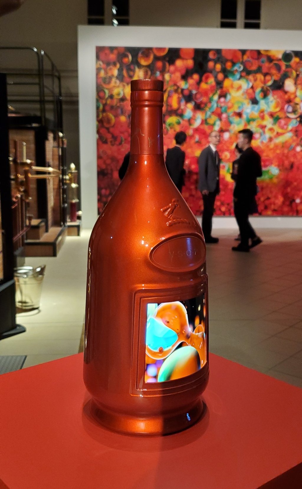 Artist Zhang Huan’s limited edition Lunar New Year bottle designs for Hennessy. Photo: Tracey Furniss Artist Zhang Huan’s limited edition Lunar New Year bottle designs for Hennessy. Photo: Tracey Furniss