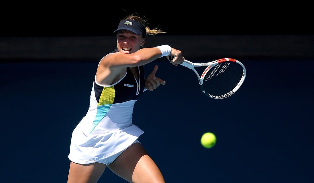 Anett Kontaveit could not handle Halep’s play or speed. Photo: EPA