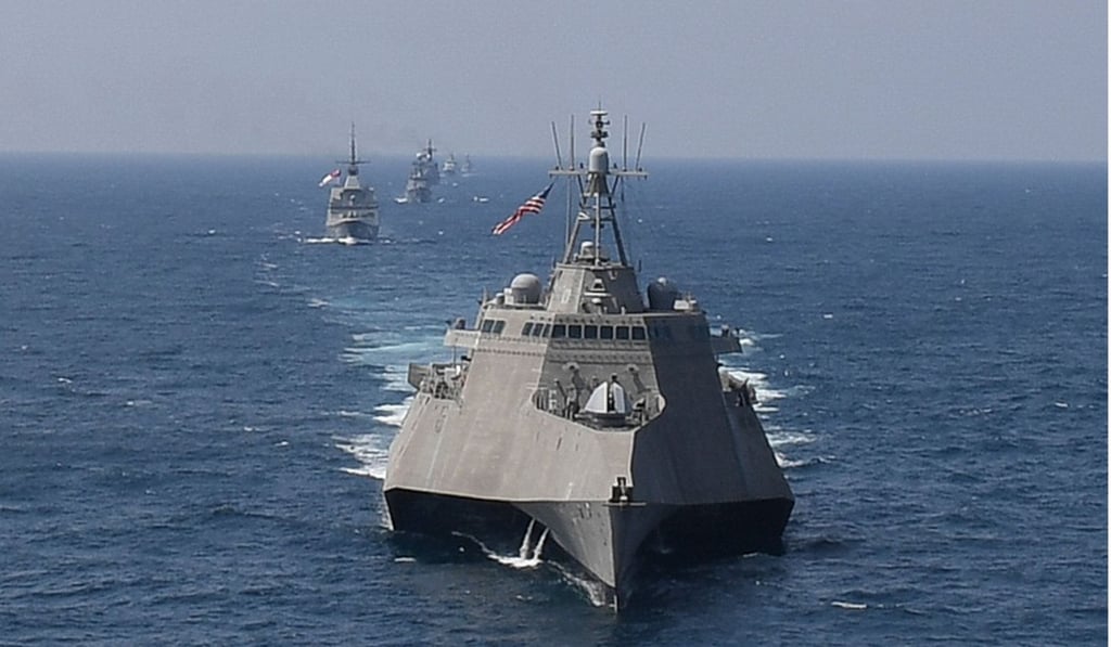 The USS Montgomery was deployed to the Changi naval base in Singapore in July. Photo: AFP