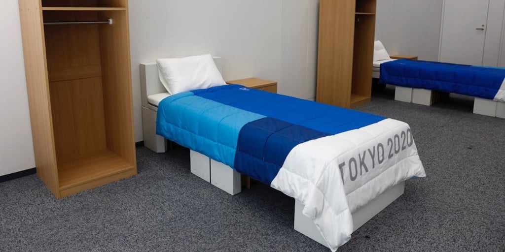 An room at the Athletes’ Village for Tokyo 2020. Photo: AP An room at the Athletes’ Village for Tokyo 2020. Photo: AP