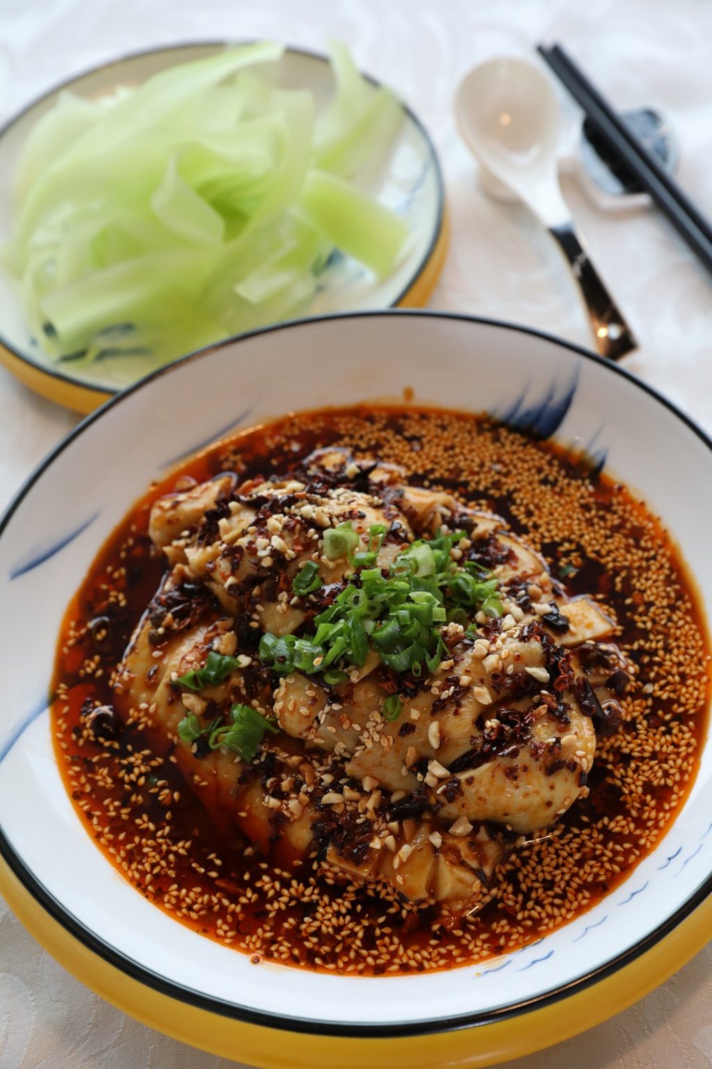 Marinated cold chicken in spicy sauce. Photo: Winson Wong