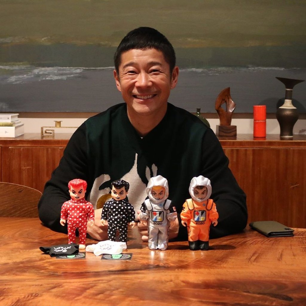 Yusaku Maezawa reveals Zozotown’s collaboration with Natal Design. Photo: Instagram @yusaku2020