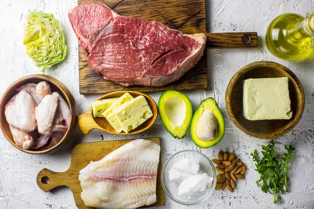 A selection of food that can be eaten on the high-fat, low-carb Keto diet. Photo: Shutterstock A selection of food that can be eaten on the high-fat, low-carb Keto diet. Photo: Shutterstock