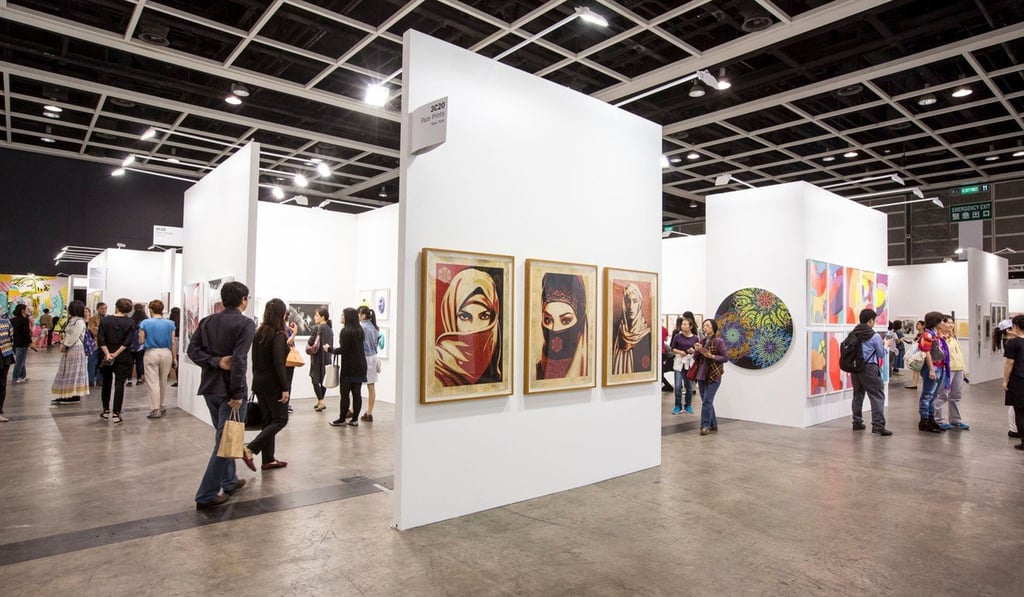 Visitors at the Art Basel Hong Kong fair. Photo: Art Basel Hong Kong