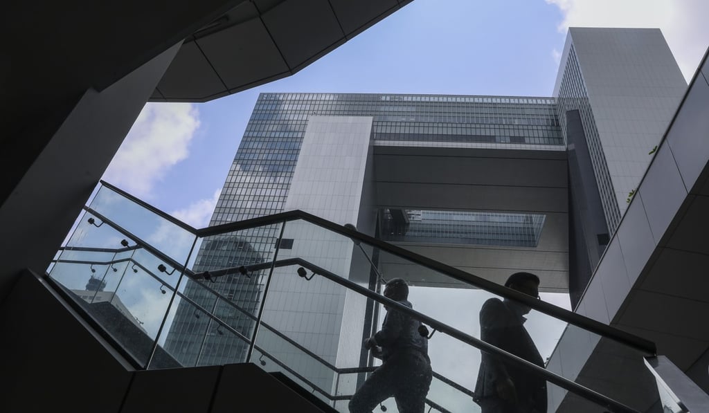 Hong Kong’s government offices in Admiralty have been largely empty since the Lunar New Year holiday after employees were asked to stay home through February 9. Photo: KY Cheng