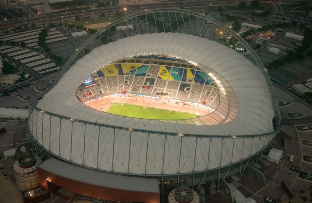 A view of the Khalifa International Stadium, the first completed venue that will host a part of the Fifa 2022 World Cup. Photo: dpa