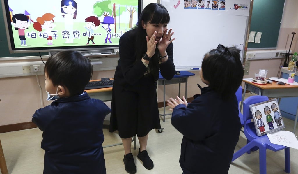 The Jockey Club Charities Trust’s programme coaches autistic students in mainstream schools. Photo: Jonathan Wong