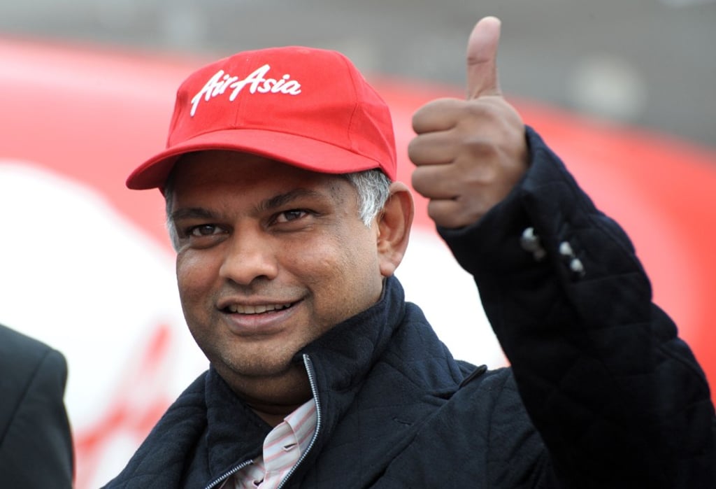 Tony Fernandes will leave his role as AirAsia CEO while the government probes corruption allegations. Photo: AFP