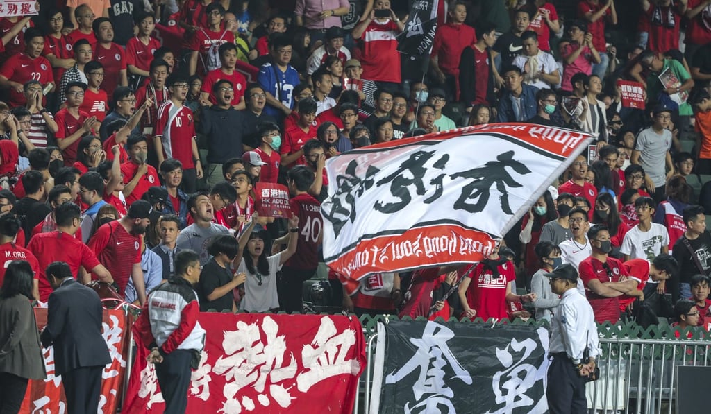 Home fans watch the game against Bahrain in the 2022 World Cup Asian zone qualifiers at Hong Kong Stadium. Photo: May Tse