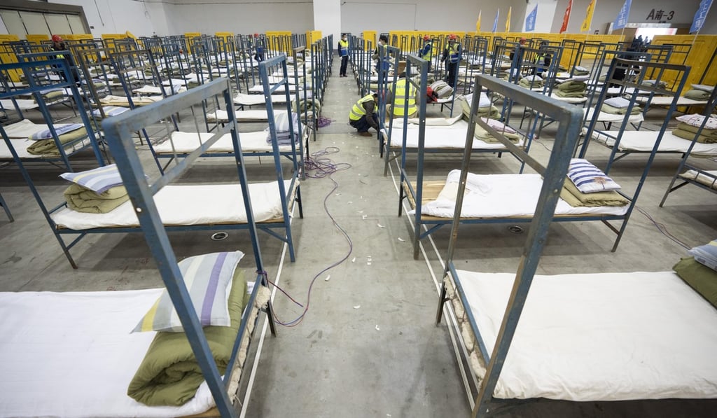 Three new temporary facilities in Wuhan will treat mild cases of the coronavirus. Photo: Xinhua