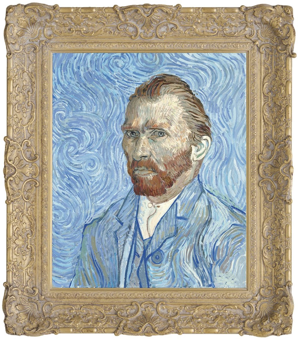 John Myatt’s version of Vincent Van Gogh’s Self Portrait – it looks exactly like the real thing.