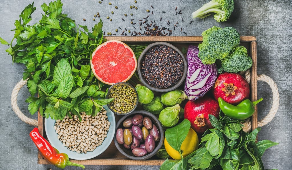 The senior author of the new study urged people to eat red and processed meats in moderation and consume more fruit, vegetables and whole grains (above). Photo: Shutterstock