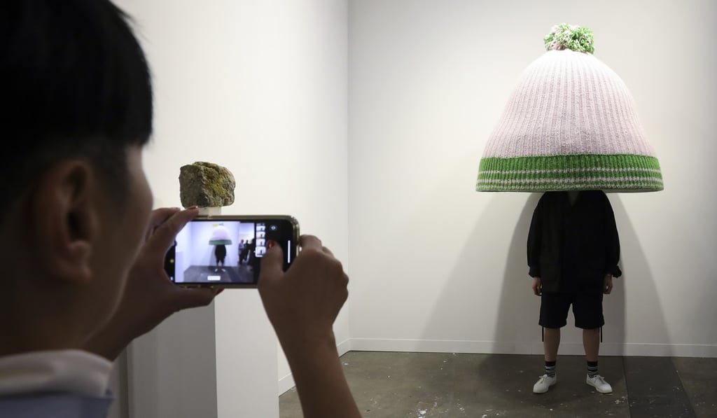 Visitors during Art Basel Hong Kong in 2019. Photo: James Wendlinger