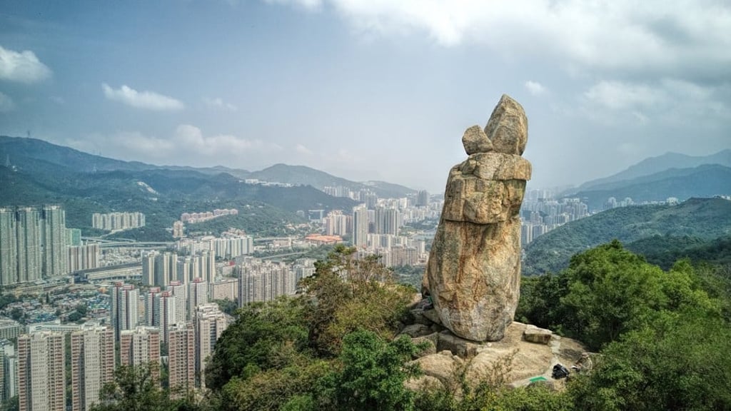 Amah Rock overlooks Sha Tin in Lion Rock Country Park. Photo: Martin Williams