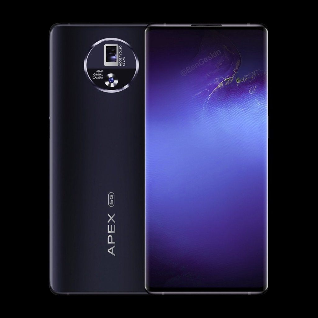 Vivo’s new Apex 2020 5G Android smartphone. Photo: Twitter Vivo’s new Apex 2020 5G Android smartphone. Photo: Twitter