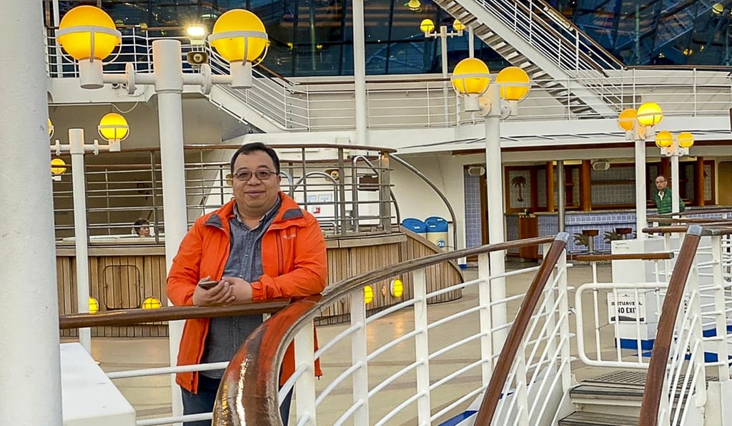 Young Wo-sang is marooned on the Diamond Princess, where passengers are told to stay in their tiny rooms. Photo: Handout