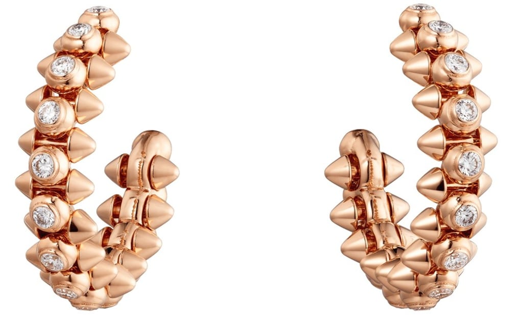 Clash de Cartier earrings, worn by Natalie Portman at the 2020 Oscars. Photo: Cartier