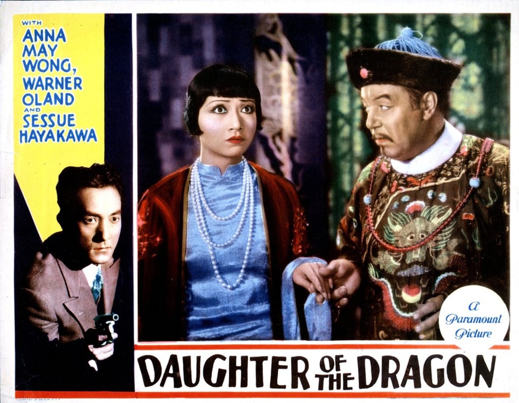 Anna May Wong on the lobby card of the 1931 movie Daughter of the Dragon. Anna May Wong on the lobby card of the 1931 movie Daughter of the Dragon.