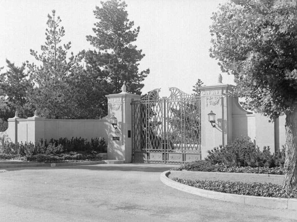 Exterior of the home circa 1939. Photo: The Huntington Library.