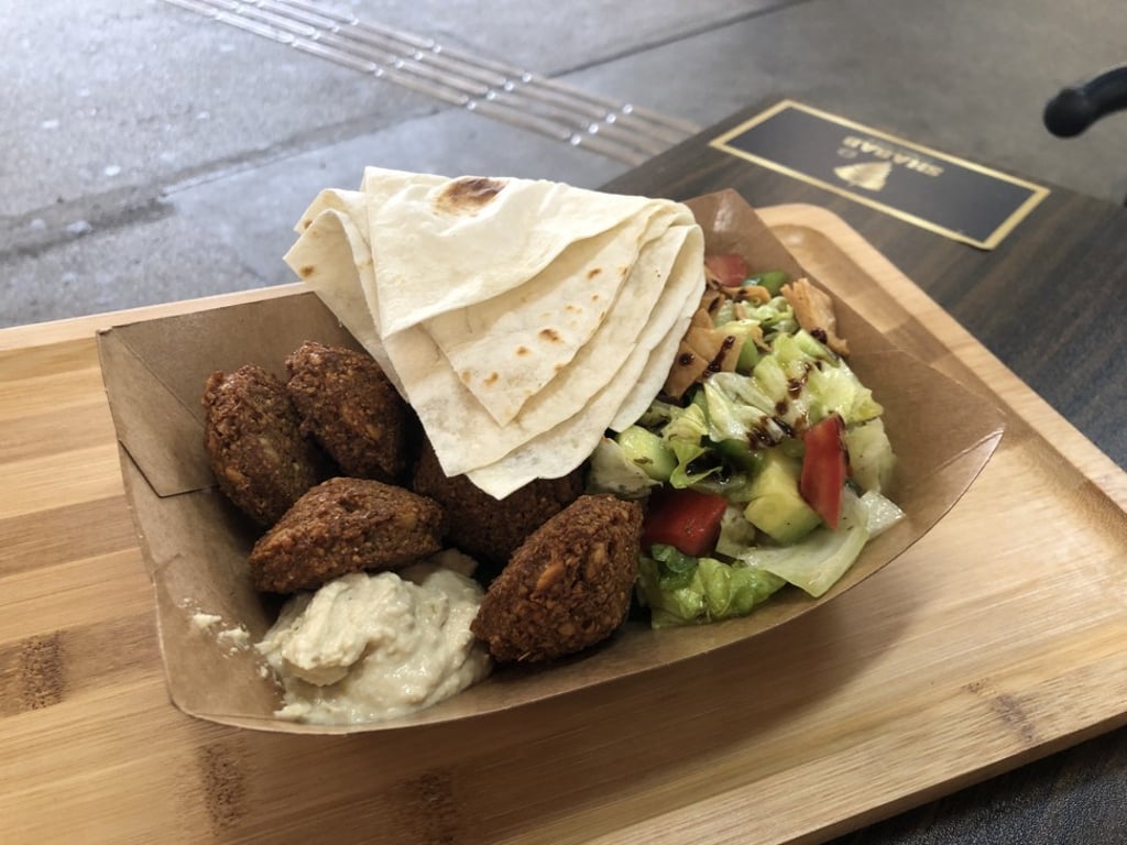 Falafel with fattoush salad. Photo: Gigi Choy
