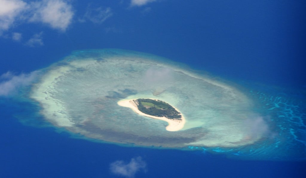 A reef in the disputed Spratly islands. Photo: AFP