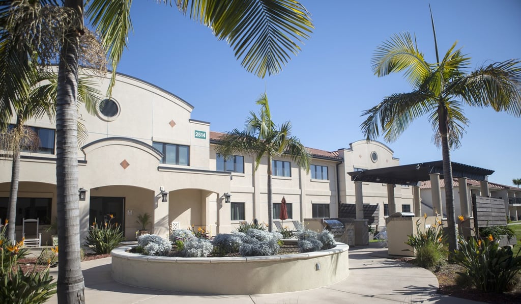 The bachelor quarters of the Marine Corps Air Station in Miramar, California, which has been used to quarantine coronavirus evacuees. Photo: AP