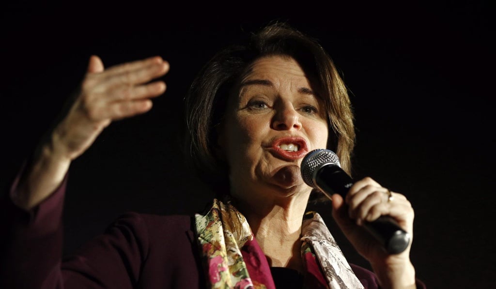 Democratic presidential candidate Senator Amy Klobuchar. Photo: AP