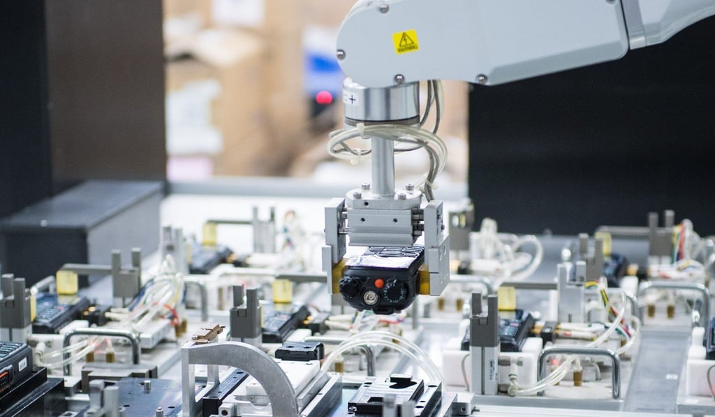 A Hytera Communications production line in Shenzhen in December. Photo: Xinhua