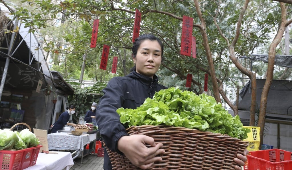 Becky Au Hei-man, co-founder of Mapopo Community Farm, in Fanling. Photo: Dickson Lee