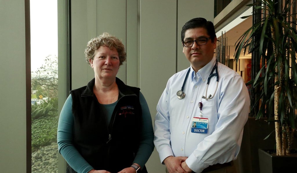 Dr George Diaz and Robin Addison. Photo: TNS