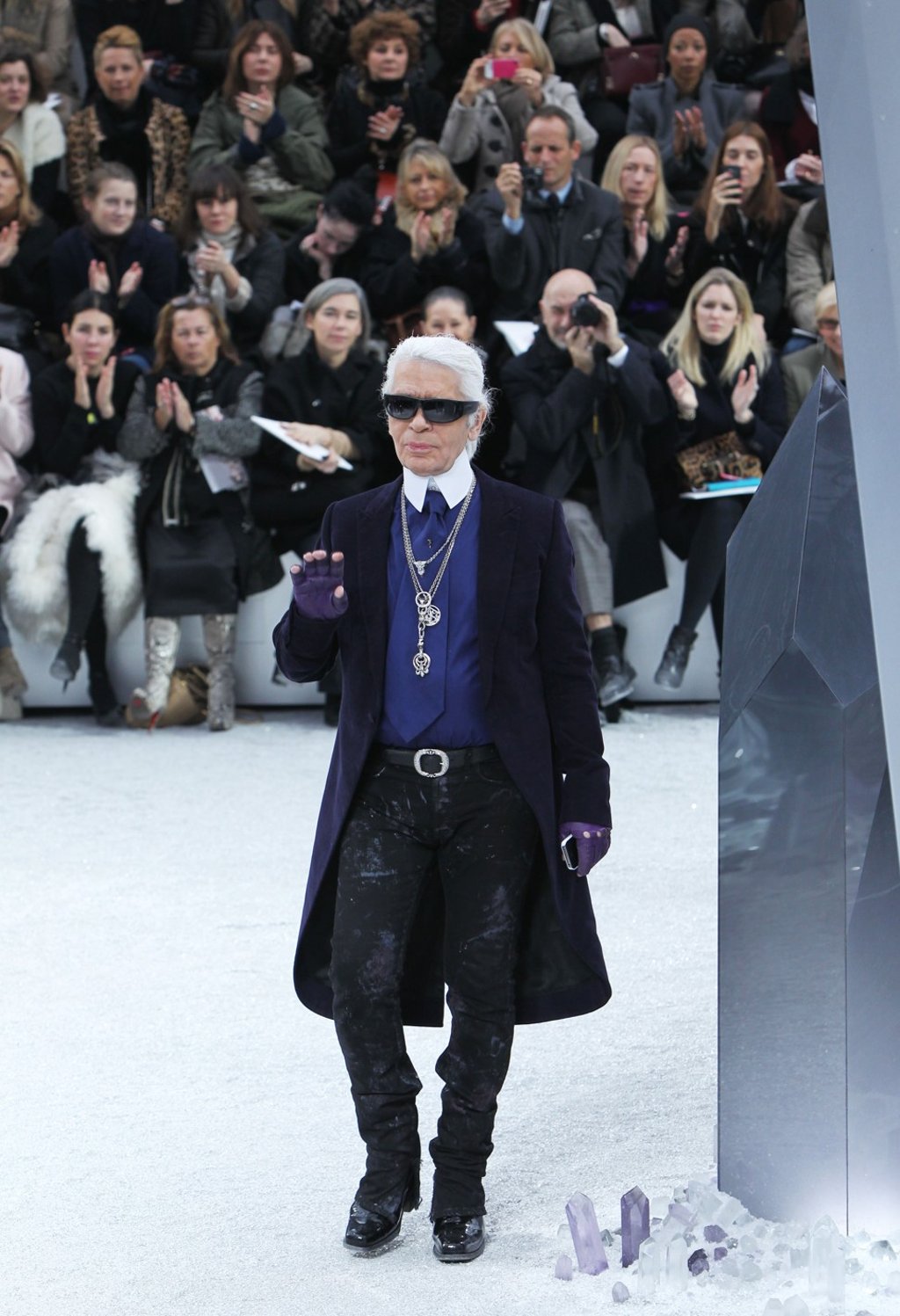 Lagerfeld at Chanel’s autumn/winter show in Paris in March 2012. Photo: Xinhua
