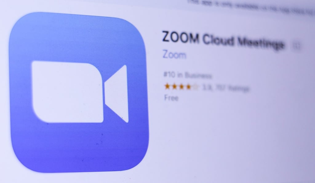 Managers in Hong Kong and China using various ways to communicate, including video conferencing software Zoom, WeChat, Skype for Business and WhatsApp. Photo: Shutterstock