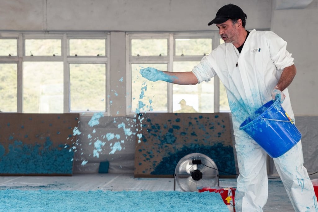 Bosco Sodi’s exhibition at Axel Vervoordt Gallery began on February 13. Photo: courtesy of Bosco Sodi