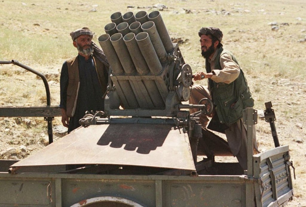 Taliban fighters northeast of Kabul. Photo: AP
