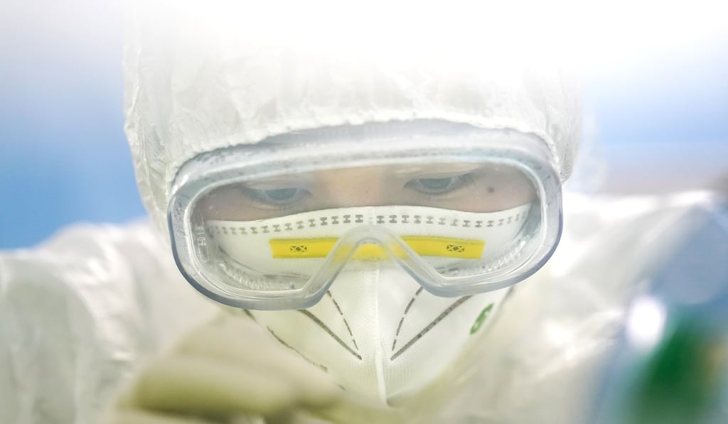At a laboratory in Wuhan, central China's Hubei province, the epicentre of the coronavirus outbreak. Photo: Xinhua