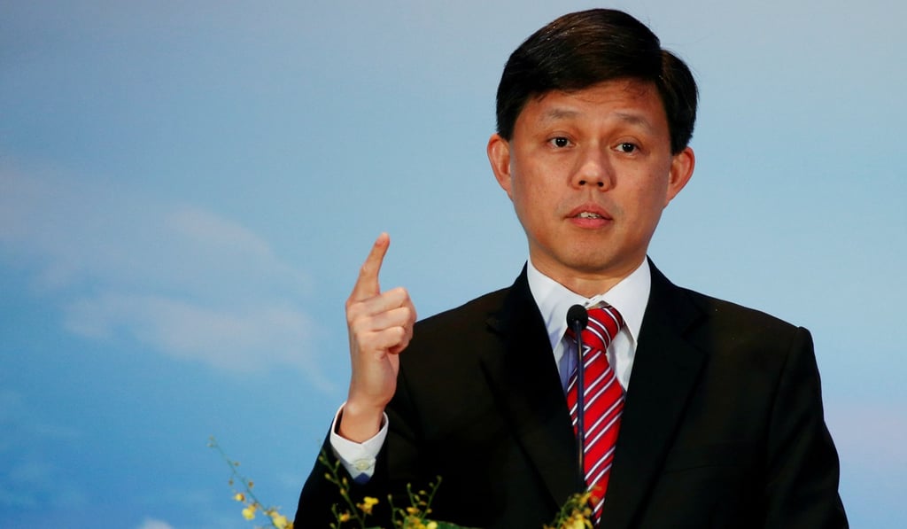 Chan Chun Sing made an appeal to common sense, with a swipe at Hong Kong. Photo: Reuters