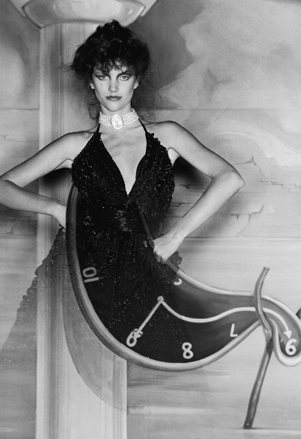 A 1980 photograph by David Bailey from the About Time: Fashion and Duration exhibition at the Metropolitan Museum. Photo: David Bailey