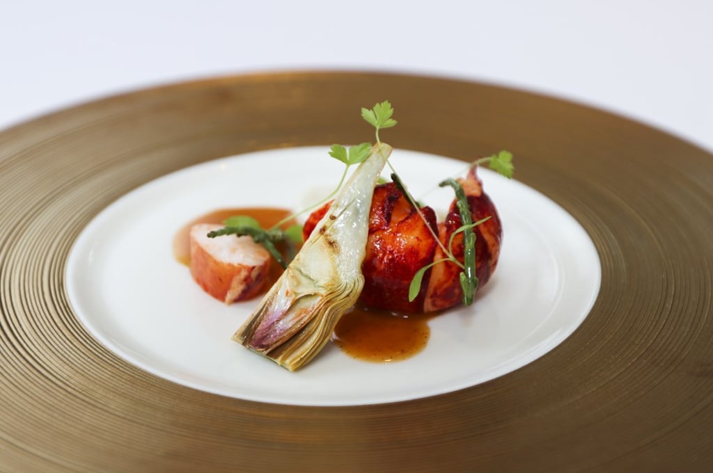 Blue lobster with Jerusalem artichokes and aromatic beurre blanc at Le Pan in Kowloon Bay. Photo: Roy Issa