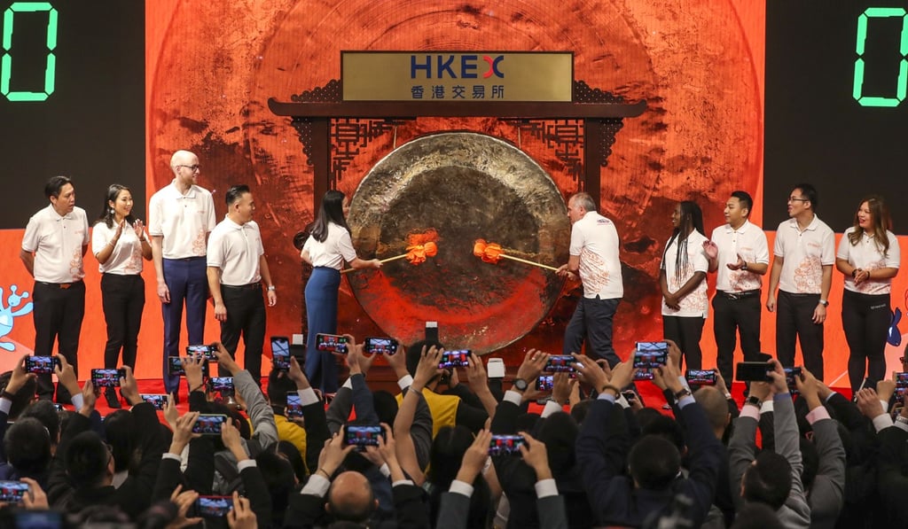 Alibaba Group Holding’s debut ceremony at the Hong Kong stock exchange on November 26, 2019. Photo: Sam Tsang