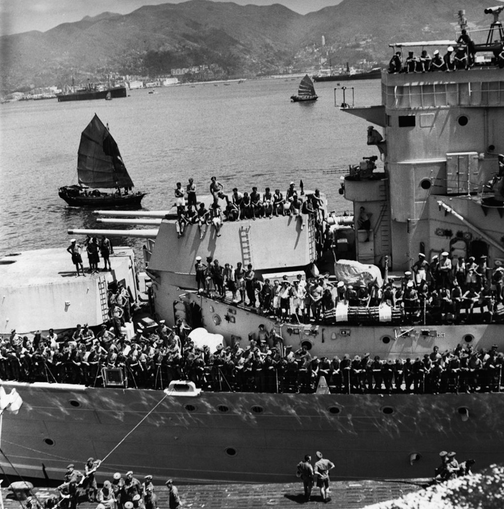 Soldiers leave Hong Kong for the Korean war. Photo: Getty Images Soldiers leave Hong Kong for the Korean war. Photo: Getty Images