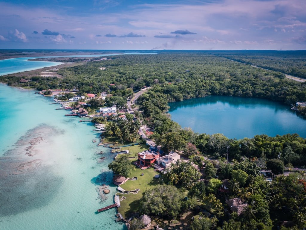 Cenote Azul Bacalar Mexico