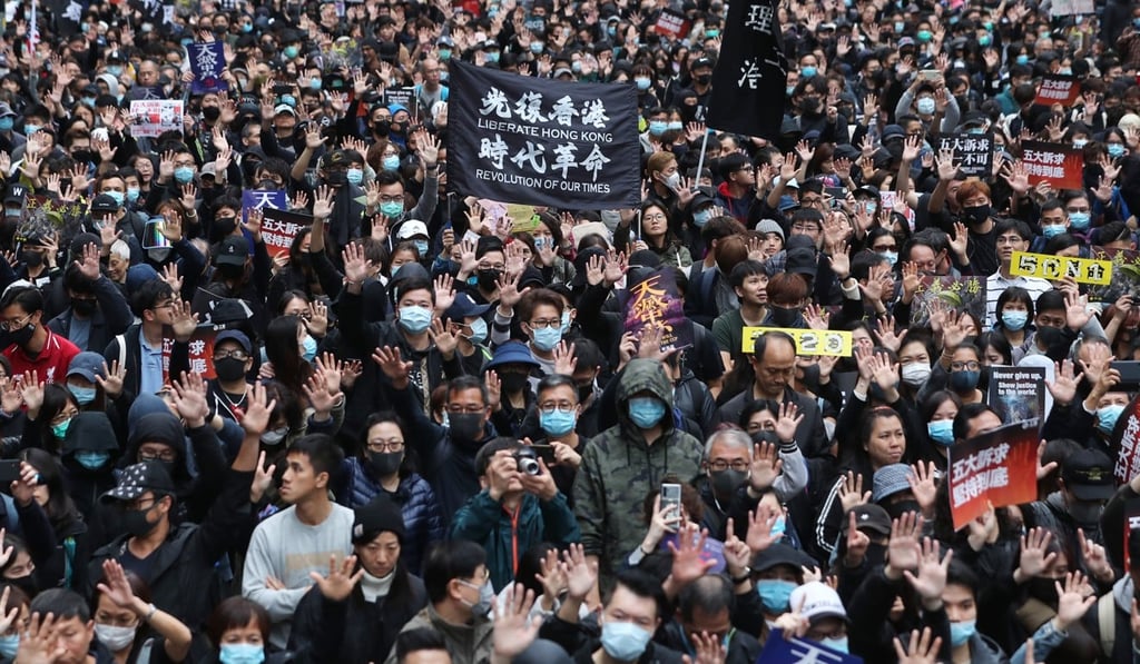 Masks are synonymous with Hong Kong’s anti-government protests. Photo: Sam Tsang