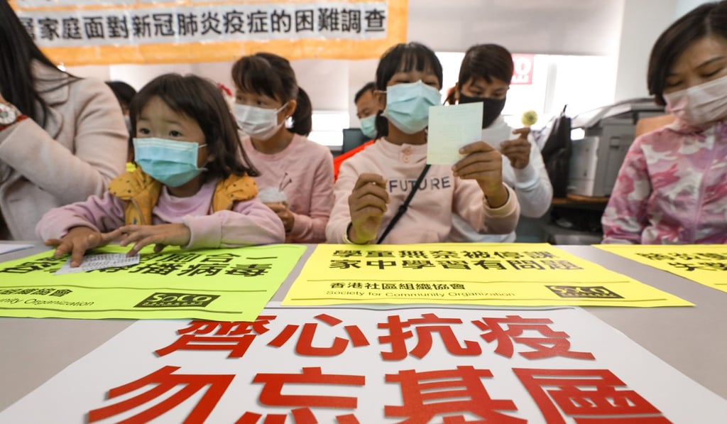 The Society for Community Organisation released a survey on the plight of low-income families in Hong Kong. Photo: Nora Tam