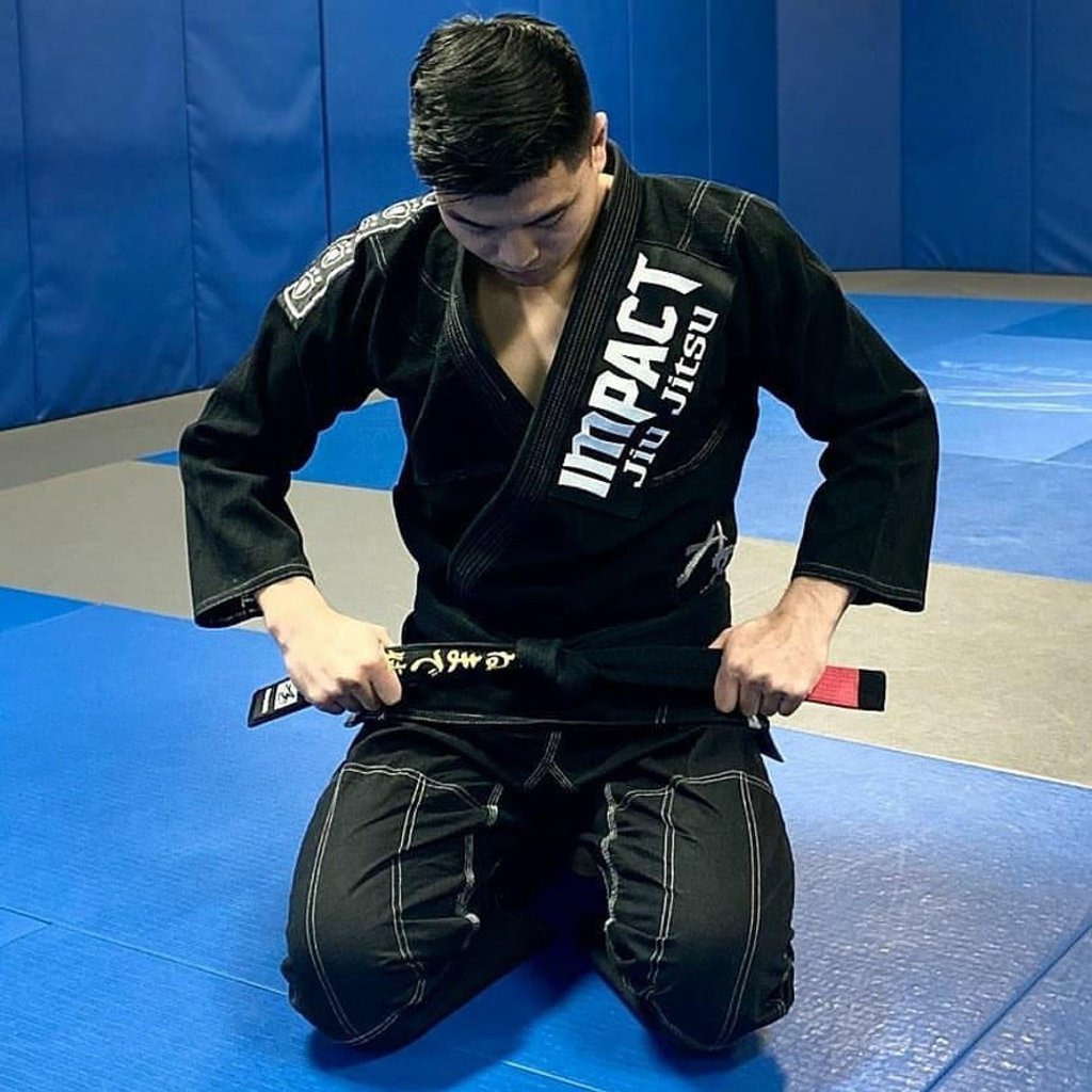 Hong Kong’s Shaun Kiatvongcharoen dons his new black belt after eight years of training in Brazilian jiu-jitsu.