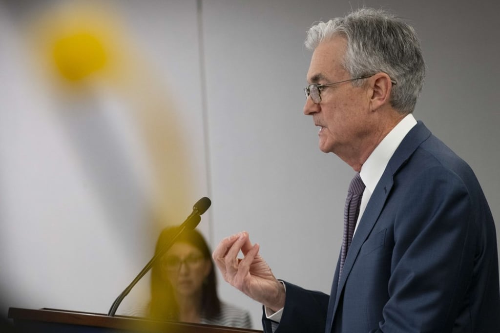Federal Reserve Chair Jerome Powell announces a half percentage point interest rate cut during a speech on March 3 in Washington, DC. Photo: AFP