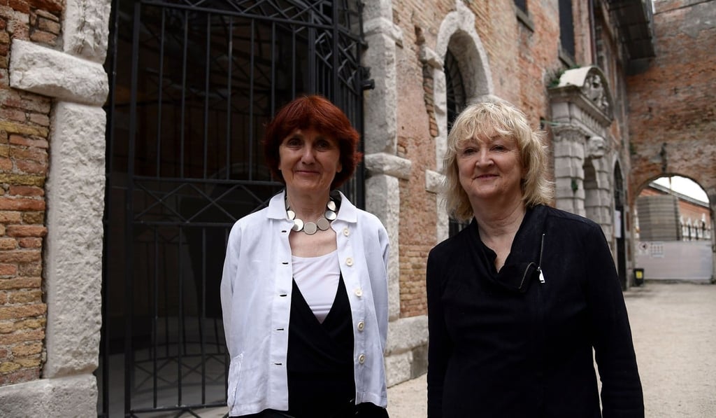 Shelley McNamara and Yvonne Farrell. Photo: AFP