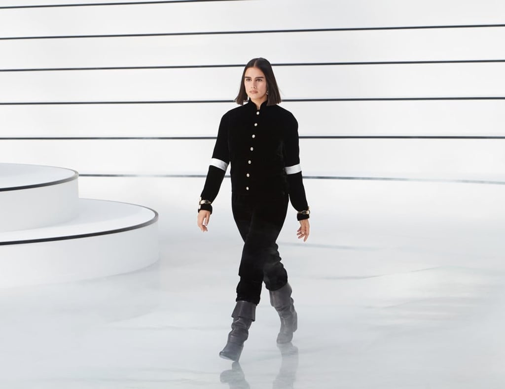 A look from Chanel’s fall/winter 2020 collection during Paris Fashion Week. A look from Chanel’s fall/winter 2020 collection during Paris Fashion Week.