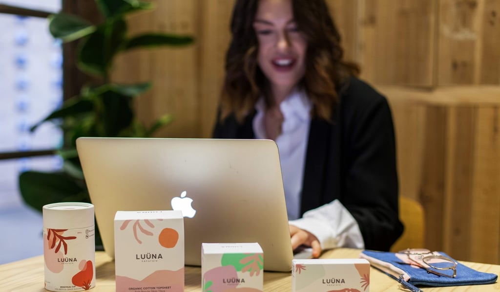 Olivia Cotes-James, founder of Luüna Naturals. Photo: Veronica Sanchis Bencomo/AFP